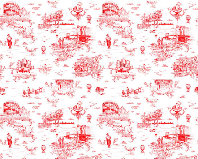Kitsch storybook park drawing dog free wallpaper - medium preview image