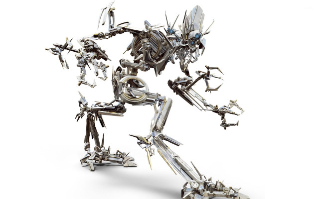 Robot running arms outstretched legs free wallpaper - medium preview image