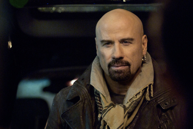 Bald man leather jacket scarf free wallpaper - medium preview image