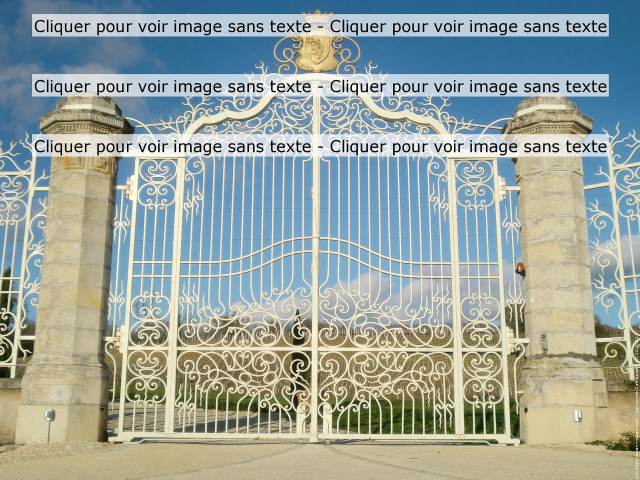 Large white gate gold emblem free wallpaper - medium preview image