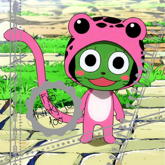 Cartoon pinkhat pinkcat street nature free wallpaper - medium preview image