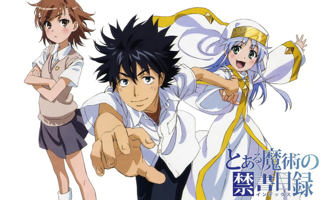 Anime characters pointing hands air free wallpaper - medium preview image