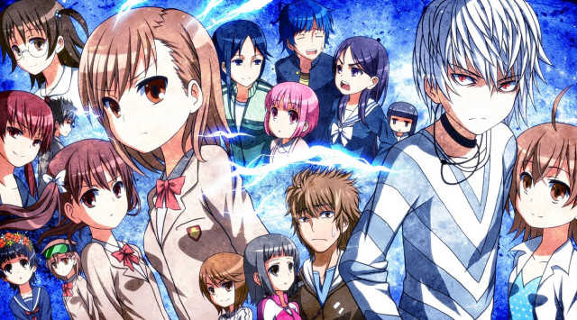 Anime characters blue background clouds free wallpaper - medium preview image