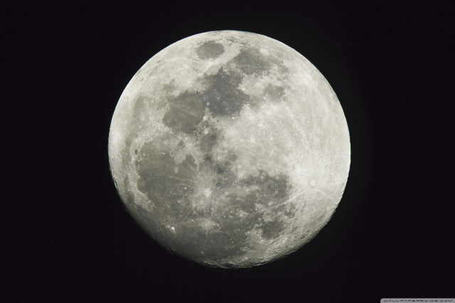 Full moon dark sky black free wallpaper - medium preview image