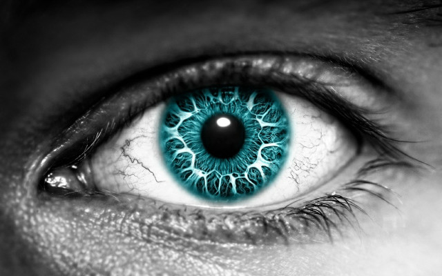 Close up person eye blue #3 free wallpaper - medium preview image