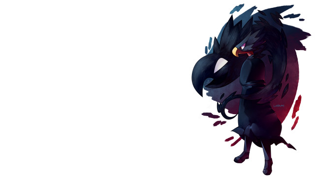 Cartoon character black red face free wallpaper - medium preview image