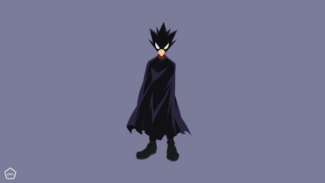 Cartoon character black cape red free wallpaper - medium preview image