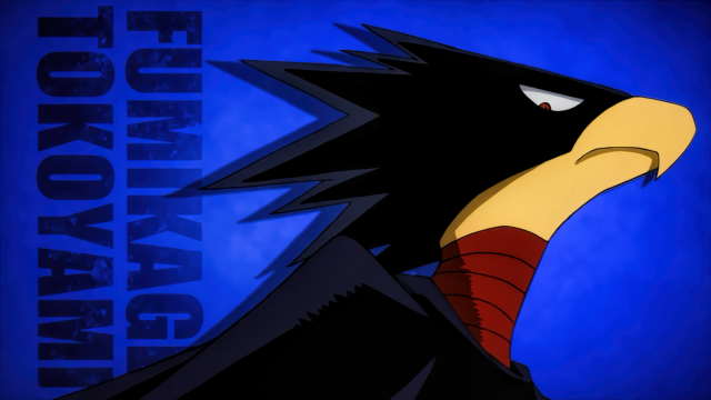 Cartoon character bird head blue free wallpaper - medium preview image