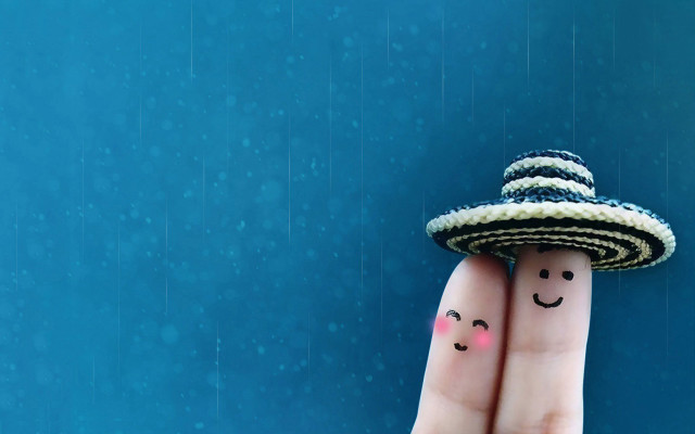 Hand smiley face painted hat free wallpaper - medium preview image