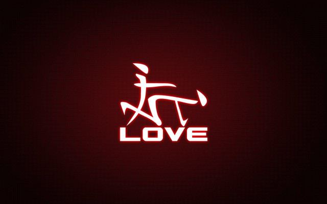 Red white love man knife free wallpaper - medium preview image