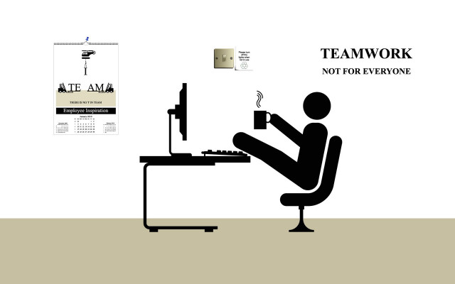 Person desk computer book poster free wallpaper - medium preview image