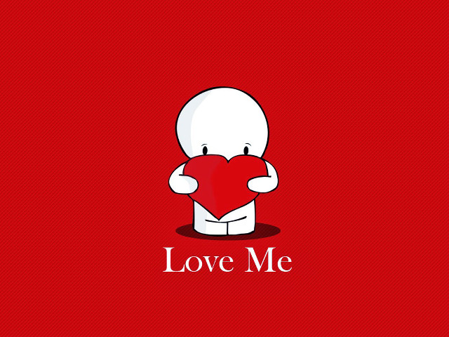 Person holding heart love me free wallpaper - medium preview image