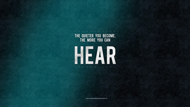 Quiet quote green background white free wallpaper - medium preview image