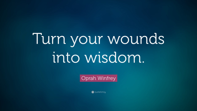 Turn wounds into wisdom blue free wallpaper - medium preview image