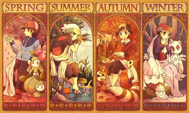 Group people forest animals plants free wallpaper - medium preview image
