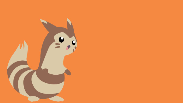 Cartoon cat striped tail surprised free wallpaper - medium preview image