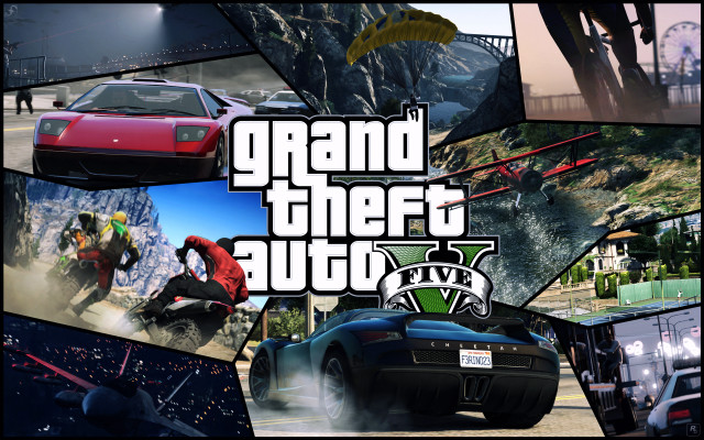 Gta v collage video games free wallpaper - medium preview image