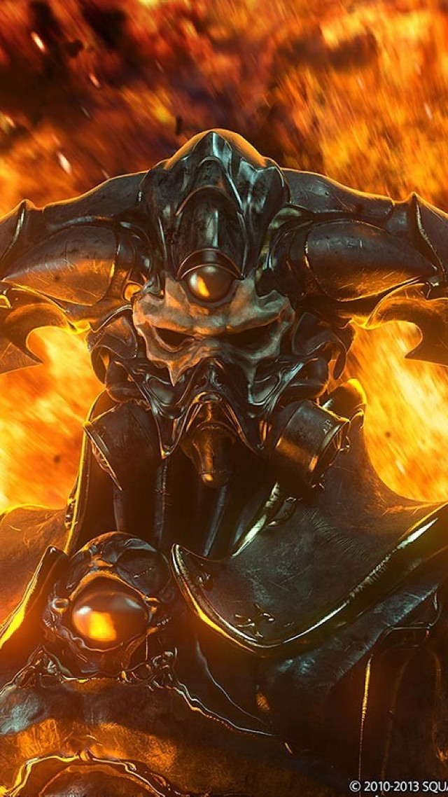 Demonic creature motorcycle fire sky free wallpaper - medium preview image