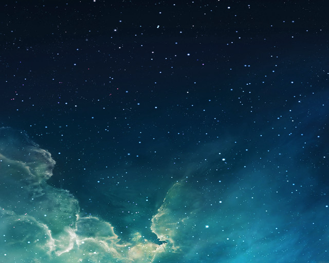 Blue green space stars clouds #3 free wallpaper - medium preview image