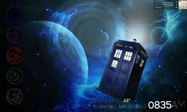 Doctor space phone planets stars free wallpaper - medium preview image