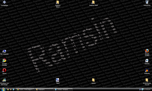 Computer screen black background white free wallpaper - medium preview image