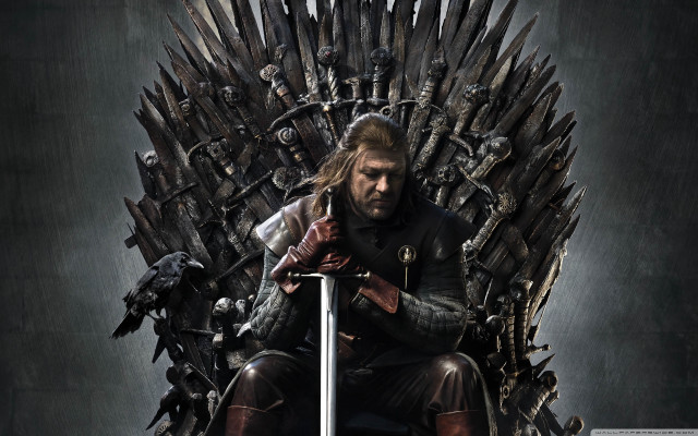 Man sitting iron throne sword #3 free wallpaper - medium preview image