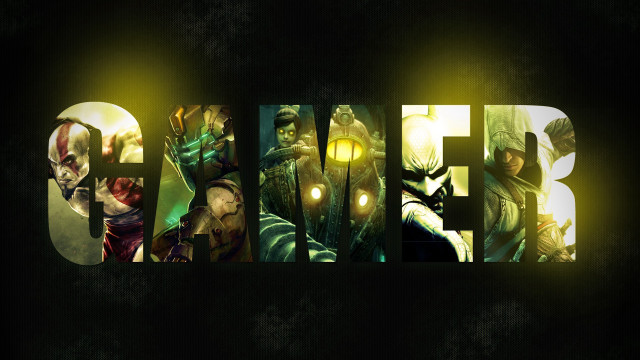 Fear characters dark background yellow free wallpaper - medium preview image