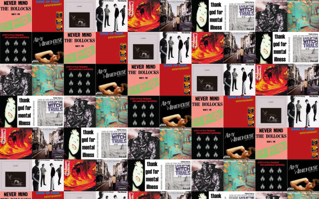 Collage album covers woman man #3 free wallpaper - medium preview image