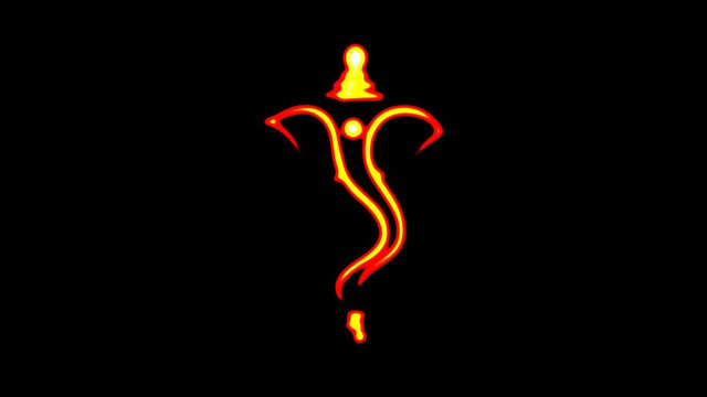 Red light black background middle free wallpaper - medium preview image