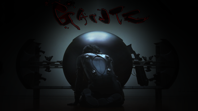 Person sitting dark room backpack free wallpaper - medium preview image