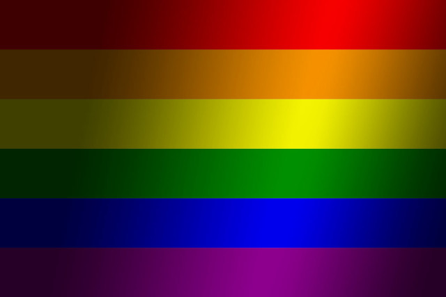 Rainbow background black border white #4 free wallpaper - medium preview image