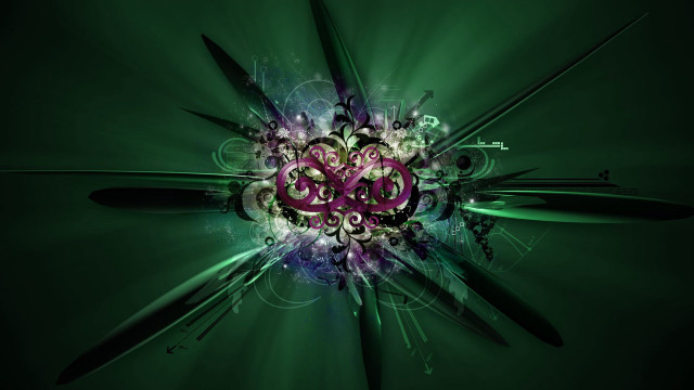Green purple abstract background scissors free wallpaper - medium preview image