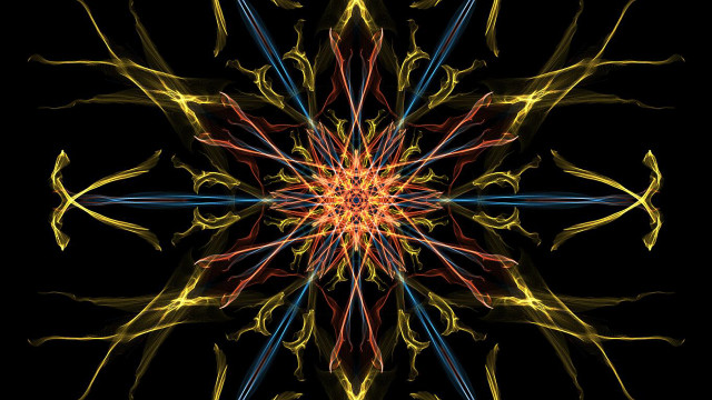 Colorful abstract black background star free wallpaper - medium preview image