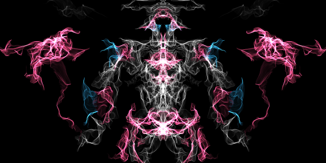 Pink blue pattern black background free wallpaper - medium preview image