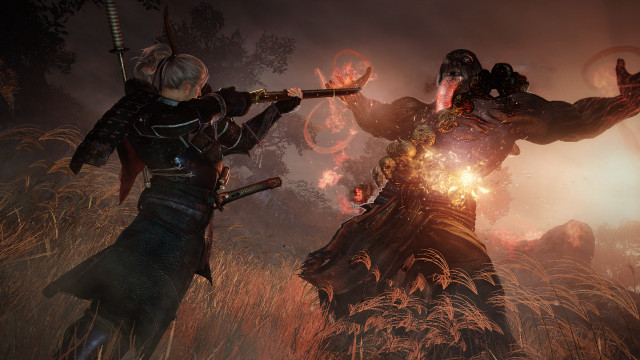 Two people field fire smoke free wallpaper - medium preview image