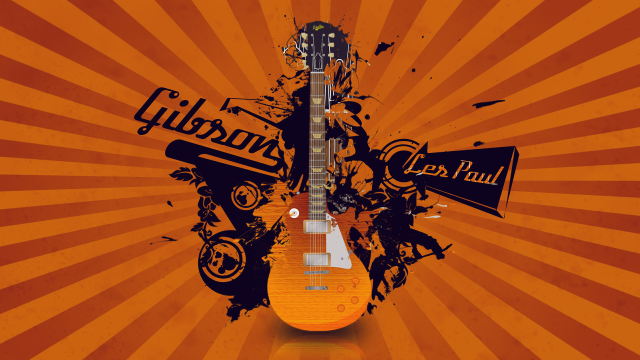 Guitar grungy background name tag free wallpaper - medium preview image