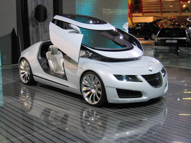 White car door open showroom free wallpaper - medium preview image