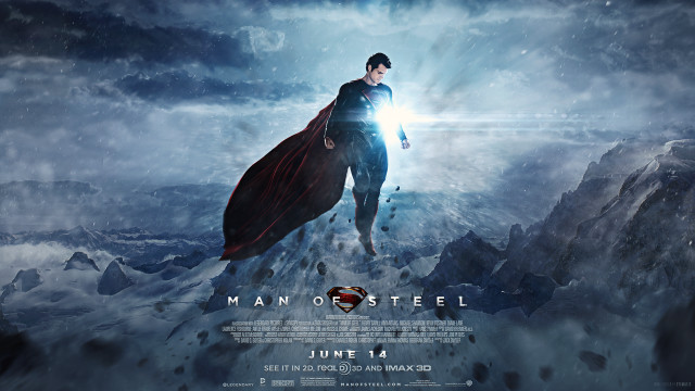 Superman kimono mountain night snow free wallpaper - medium preview image