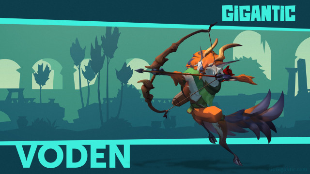 Stylized character bow arrow banner free wallpaper - medium preview image