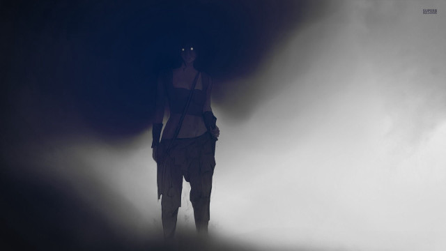 Person standing fog backpack shoulder free wallpaper - medium preview image