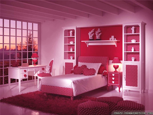 Red white bedroom bed rug #2 free wallpaper - medium preview image