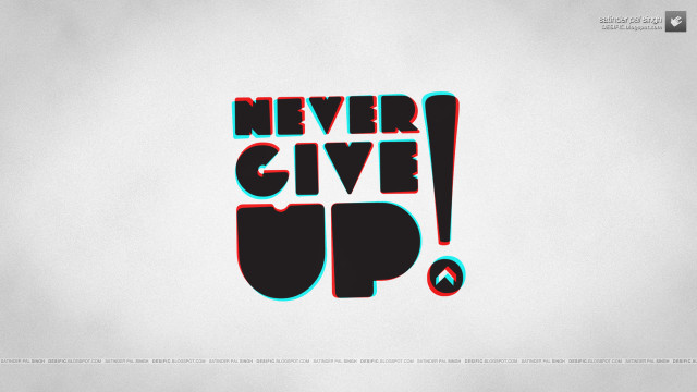 Never give up blood logo free wallpaper - medium preview image