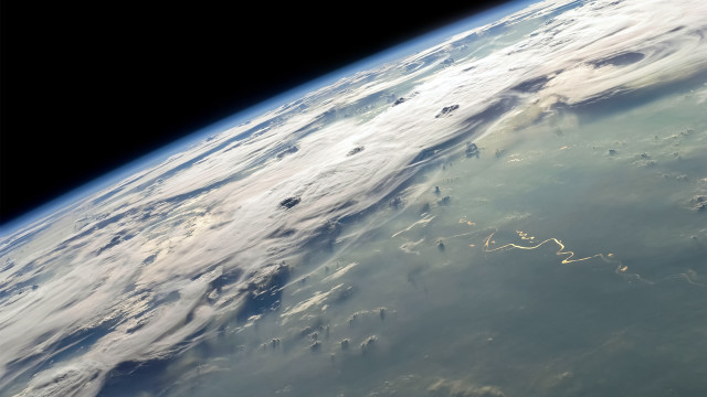 Earth view space clouds land free wallpaper - medium preview image