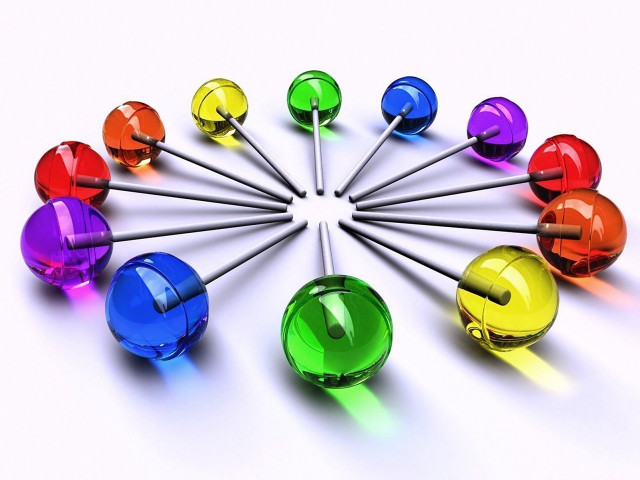 Colorful balls white background circle #2 free wallpaper - medium preview image