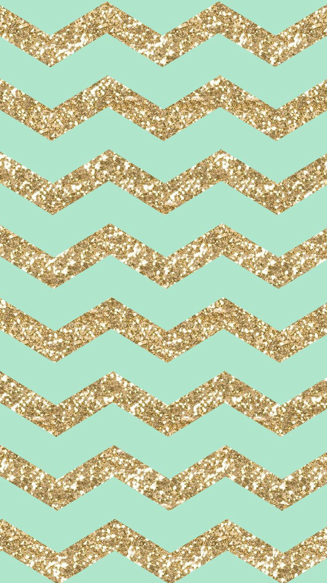 Green gold chevron glitter background #3 free wallpaper - medium preview image