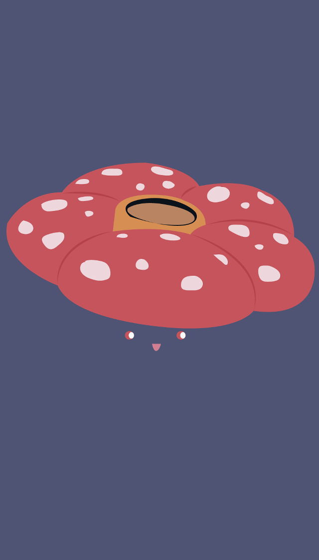 Cartoon character floating red object free wallpaper - medium preview image