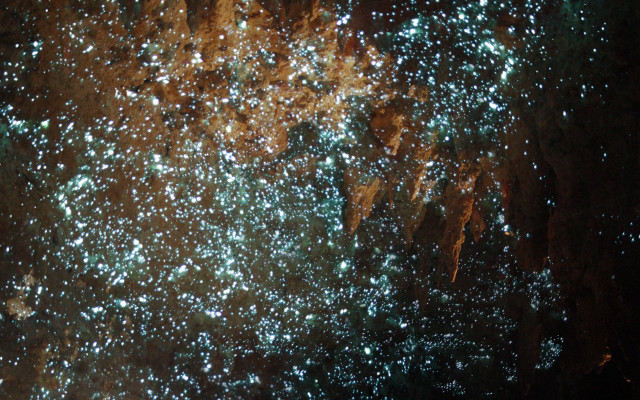 Large cluster stars sky mountain free wallpaper - medium preview image