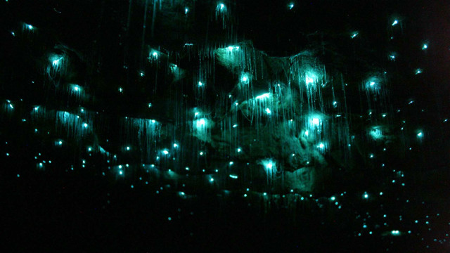 Green lights dark clock display free wallpaper - medium preview image