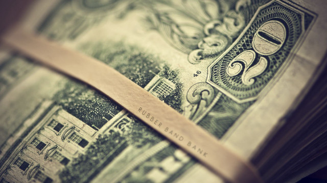 Twenty dollar bills brown ribbon free wallpaper - medium preview image