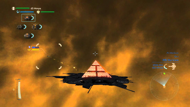 Space ship sunset explosion fire free wallpaper - medium preview image